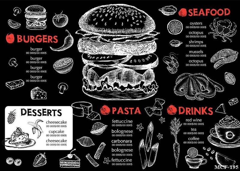 Tranh dán tường quán cà phê MCF-195